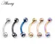 Alisouy-Boucles d'Oreilles en Acier Inoxydable Piercing Corporel 3mm CZ Zcomprend on Ball