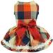 Fitwarm Elegant Lace Plaid Dog Dress for Pet Clothes Shirts Apparel S