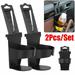 2Pcs Universal Car Auto Truck Cup Holder Seat Back Drink Bottle Door Mount Stand