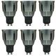 HOROACE 6Pcs GU10 LED Bulbs Long Neck, Aluminum Alloy Radiator, Wide Beam Angle 120°,Superbright Energy Saving Spotlight Bulbs 80W Halogen Equivalent,85V-265V,GU10 9W 750lumens(Cool White)