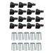 15Pcs Golf Bag Clip on Putter Clamp Holder Putting Organizer Club Ball Marker with 10 Pack .355 Golf Tip Metal Ferrules