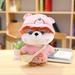 For Baby Lovely Soft Pillow Dress Up 30cm Plush Animals Dog Dog Plush Toys LaLafanfan Shiba Inu Stuffed Animals Dog Plush Shiba Inu PINK BEAR