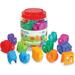 Terra Snap-n-Learn Shape Snails Toddler Activities Educational Toys Set Color Teaching Toys 20 Pieces Age 18 Months+