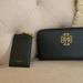 Tory Burch Bags | New Tory Burch Britten Zip Continental Wallet | Color: Black/Gold | Size: Os