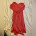 Lularoe Dresses | Lularoe Kids Dress. Size 10. Never Worn | Color: Orange/White | Size: 10g