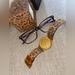 Ray-Ban Accessories | Ladies Ray Ban Glasses Frames. Purple And Leopard Print. With Watch | Color: Brown/Purple | Size: Os