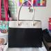 Kate Spade Bags | Kate Spade New York All Day Large Shopper Tote Purse Bag Blk/Wht | Color: Black/White | Size: Width 15" Height12"