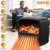 1500W Portable Electric Ceramic Space Heater Fan Adjustable Thermostat for Room