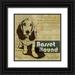 Roko Ken 12x12 Black Ornate Wood Framed with Double Matting Museum Art Print Titled - Bassett Hound Sketch