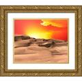 McLoughlin James 24x20 Gold Ornate Wood Framed with Double Matting Museum Art Print Titled - Western Landscape Photo VII