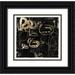 PI Studio 16x15 Black Ornate Wood Framed with Double Matting Museum Art Print Titled - Golden Silence II