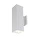 Wac Lighting Dc-Wd06-Ns Cube Architectural 2 Light 18 Tall Led Outdoor Wall Sconce -