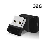 Mini 32GB Pendrive Small USB Flash Drive Pen Drive USB2.0 Tiny Memory Stick U Disk Thumb Drive Low Profile USB Flash Drive USB Key (32GB Black)