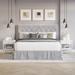 Chesterfield Diamond Design Button Tufted Upholstered Bed, King in Silver Grey - CasePiece USA C8365KUB-SGY-VV
