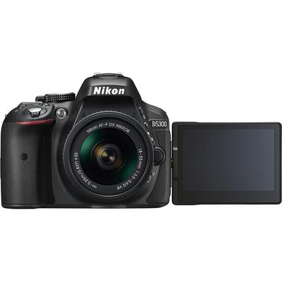 Reflex Nikon D5300 Black + Lens Nikon AF-S DX Nikkor 18-55mm f/3.5-5.6G VR II | Refurbished - Excellent Condition