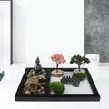 Micro Vermont Garden Set Table délicate Statue de Bouddha Décor de méditation Mini Rock Kit