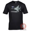 T-shirt de l'US Air Force F-15 avion de chasse Eagle. T-shirt décontracté à manches courtes pour