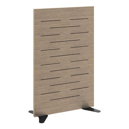 Holztrennwand »Modell A« schwarz, Paperflow, 79.5x125x37 cm