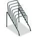 Fellowes Step File Junior Wire Organizer Rack 6 Sections Black (72613)