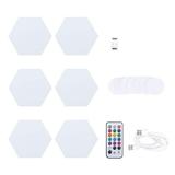 For Bedroom Hallway Bathroom Colorful Lights Hive Light Color Version Remote Control B