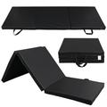 Heavy Duty Folding Mat 2 inch Thick Foam Panel Gym Workout Black Sunny Health Fitness