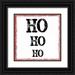 Greene Taylor 20x20 Black Ornate Wood Framed with Double Matting Museum Art Print Titled - HO HO HO