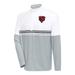 Men's Antigua White/Black Chicago Bears Bender Quarter-Zip Pullover Top