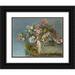 Andreas Lach 14x12 Black Ornate Wood Framed Double Matted Museum Art Print Titled: Alpine Roses in a Window Box