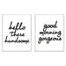 The Stupell Home Decor Collection 2 Piece His And Her Welcome Good Morning Wall Plaque