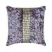 Cushion Cover Purple Pillow Cover Vintage Ruffles Crystals Shabby Chic Pillow Cover 20x20 inch (50x50 cm) Throw Pillow Cover Solid Modern Pillow Cover Satin - Diamonds N Dreams