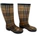 Burberry Shoes | Burberry Classic Nova Check Print Wellington Rubber Rain Boots Sz 6 | Color: Brown/Tan | Size: 6