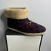 Gucci Shoes | Gucci Fria Navy Red Monogram Gg Horsebit Shearling Boots Italy Mens Size 11 | Color: Blue/Red | Size: 11