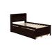 Lark Manor™ Aideyn Solid Wood Storage Platform Bed Wood in Brown/Green | 41.2 H x 42.3 W x 85 D in | Wayfair 99B56F346DDA4DD7870D4372FE3469CC