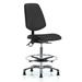 Latitude Run® Vinyl ESD Chair - High Bench Height w/ Medium Back, Seat Tilt, Chrome Foot Ring | 55 H x 27 W x 25 D in | Wayfair