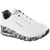 Sneaker SKECHERS "UNO LOVING LOVE", Damen, Gr. 37, schwarz-weiß (weiß, schwarz), Lederimitat, sportlich, Schuhe Sneaker, Freizeitschuh, Halbschuh, Schnürschuh mit Luftkammersohle, Topseller