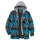 Blair Men's Haband Tailgater™ Sherpa Lined Men's Flannel Jacket - Green - L