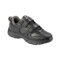 Blair Dr. Max™ Leather Sneakers with Memory Foam - Black - 10.5