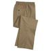 Blair Haband Men’s Casual Joe® Stretch Waist Poplin Pants - Tan - 46