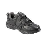 Blair Men's Dr. Max™ Leather Sneakers with Memory Foam - Black - 10