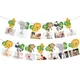 Guirlande de banderole de photos d'animaux de la Jungle décoration de fête d'anniversaire pour bébé