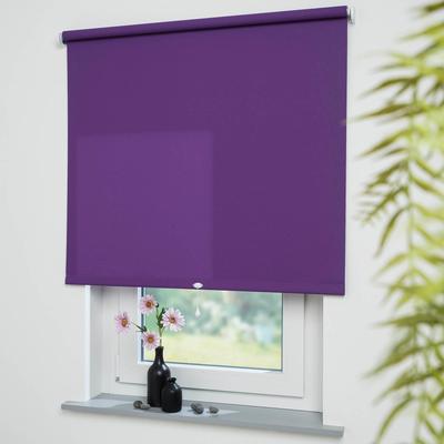 Springrollo LIEDECO "Uni" Gr. 15, lila (brombeere), B:72cm H:180cm, Polyester, Metall, Rollos, lichtdurchlässig Image