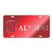 North Carolina State TAG (LASER RED/SIL BLOCK NCS ALUMNI (26208))