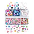 GENEMA Pottery Clay Slices Sequins for Nail Design Valentines Heart Flakes Nail Art Set