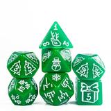 Cusdie 7-Die Xmas Dice Set DND Polyhedral Dice Set Christmas Theme Festival Gift for Role Playing Game Dungeons and Dragons D&D Dice MTG Pathfinder