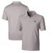Men's Cutter & Buck Gray Indianapolis Colts Throwback Logo Forge Pencil Stripe Stretch Polo