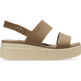 Crocs Khaki / Bone Brooklyn Low Wedge Shoes