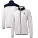 Men's Cutter & Buck White/Navy Los Angeles Chargers Cascade Eco Sherpa Big Tall Fleece Full-Zip Throwback Jacket