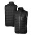 Men's Cutter & Buck Black New York Jets Throwback Logo Big Tall Rainier PrimaLoft Eco Insulated Full-Zip Puffer Vest