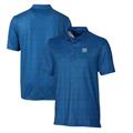 Men's Cutter & Buck Blue New York Giants Micro Floral Stretch Polo