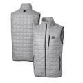 Men's Cutter & Buck Gray New York Giants Throwback Logo Rainier PrimaLoft Eco Insulated Full-Zip Puffer Vest